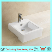 Producto caliente más vendido Suqare Semi Wash Basin